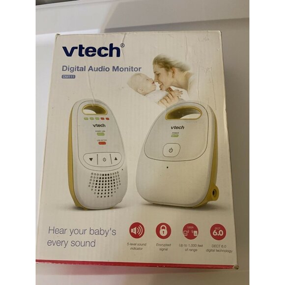 VTech, DM111 Audio‎ Baby Monitor with up to 1,000 ft of Range,Belt Clip,Yellow - Picture 1 of 6